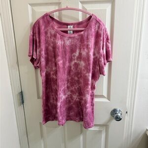 Pink Tie-Dye Women's Top